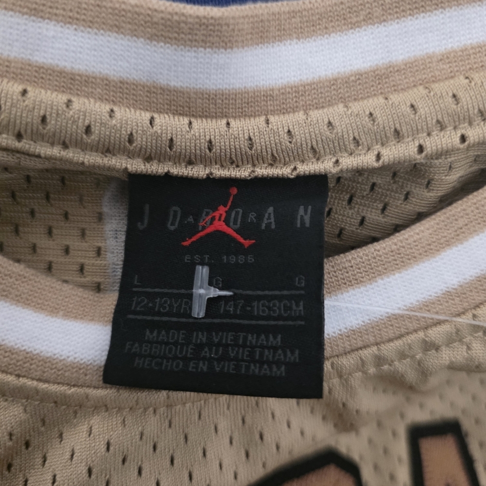 Jordan Tan Basketball Jersey - Picture 4 of 4